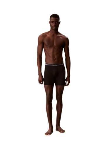 Boxer brief noir long CK – lot de 3 polyester