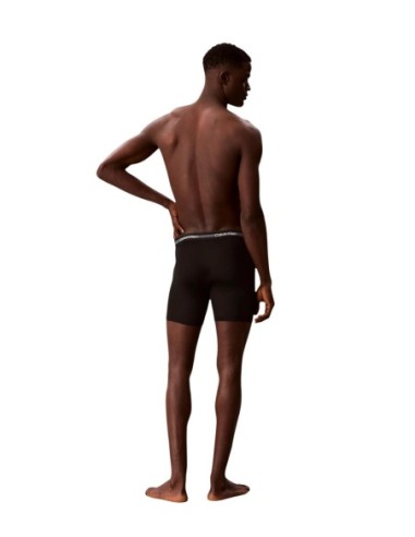 Boxer brief noir long CK – lot de 3 polyester