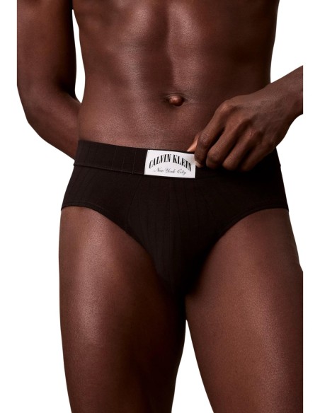 Slip homme noir CK – lycra stretch confortable