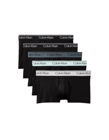 Boxer court homme noir low rise CK – lot de 5 polyester