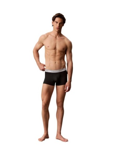 Boxer court homme noir low rise CK – lot de 5 polyester