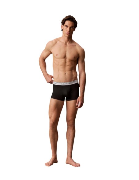 Boxer court homme noir low rise CK – lot de 5 polyester