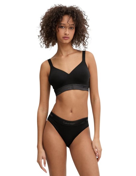 Bralette femme Calvin Klein noire maintien léger| choixmode.fr