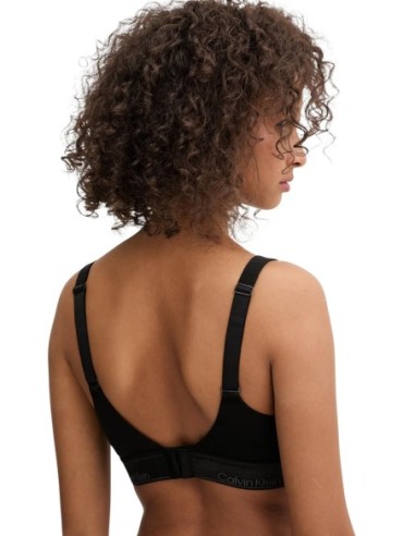 Bralette femme Calvin Klein noire maintien léger| choixmode.fr