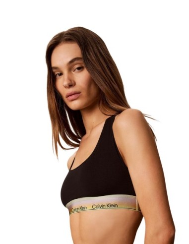 Bralette femme Calvin Klein noire sans armatures| choixmode.fr