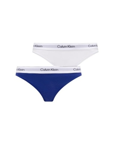 Lot de 2 strings femme Calvin Klein blancs| choixmode.fr
