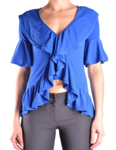 Blouse femme Dondup bleue col V| choixmode.fr