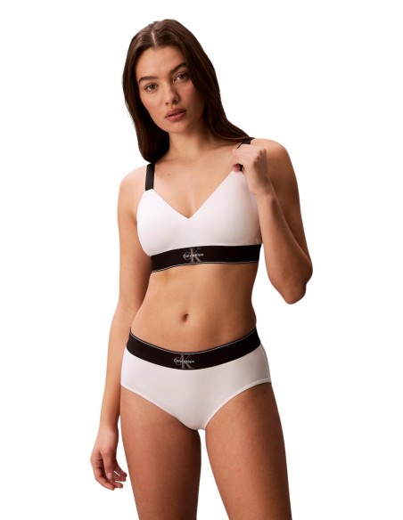 Bralette femme Calvin Klein blanche| choixmode.fr