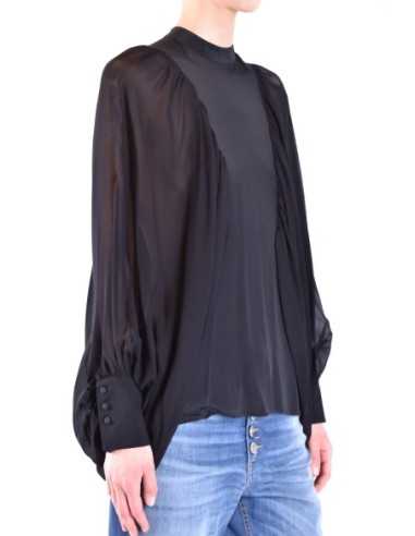Blouse femme Dondup noire acétate soie| choixmode.fr