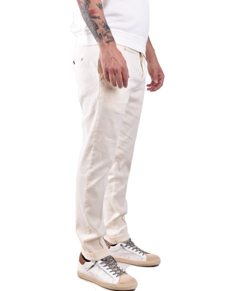 Pantalon homme Dondup beige lin lyocell| choixmode.fr