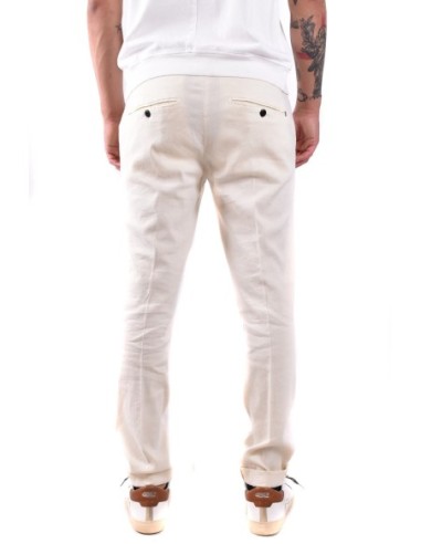 Pantalon homme Dondup beige lin lyocell| choixmode.fr