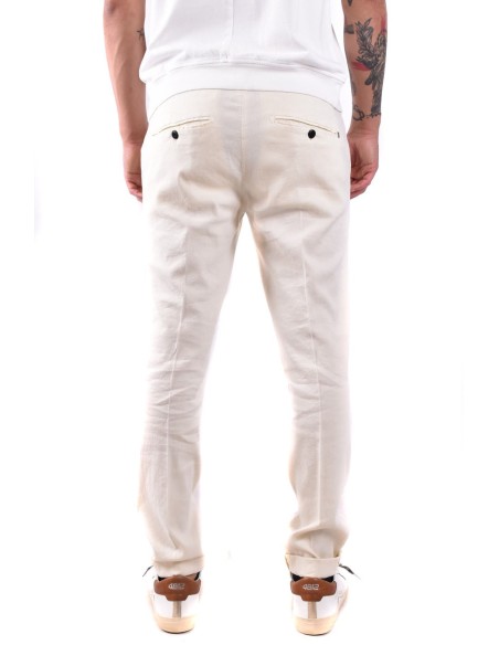 Pantalon homme Dondup beige lin lyocell| choixmode.fr