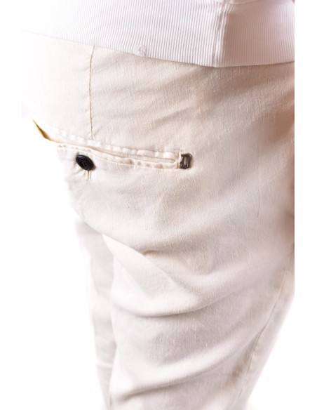 Pantalon homme Dondup beige lin lyocell| choixmode.fr