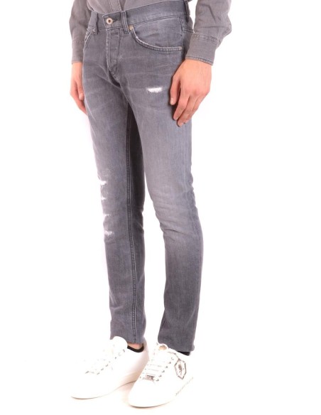 Jean homme Dondup noir effet usé stretch| choixmode.fr