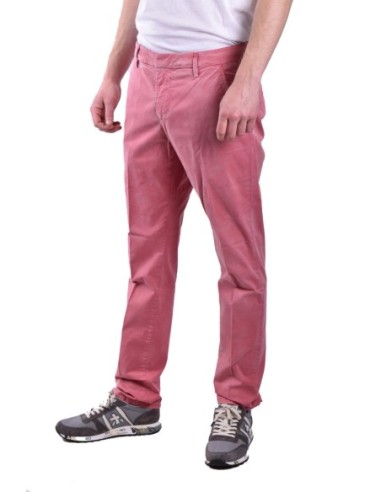 Pantalon homme Dondup rose coton italien| choixmode.fr
