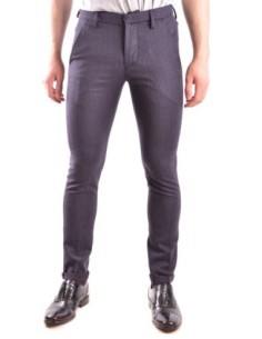 Pantalon homme Dondup bleu à carreaux laine| choixmode.fr