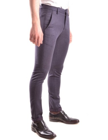 Pantalon homme Dondup bleu à carreaux laine| choixmode.fr