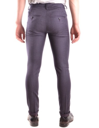 Pantalon homme Dondup bleu à carreaux laine| choixmode.fr
