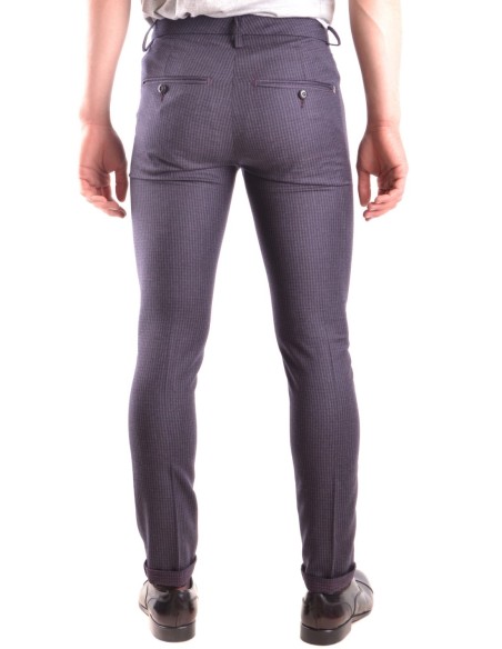 Pantalon homme Dondup bleu à carreaux laine| choixmode.fr