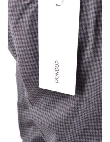 Pantalon homme Dondup gris à carreaux laine| choixmode.fr