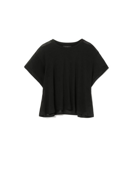 T-shirt femme Dondup noir coton italien| choixmode.fr