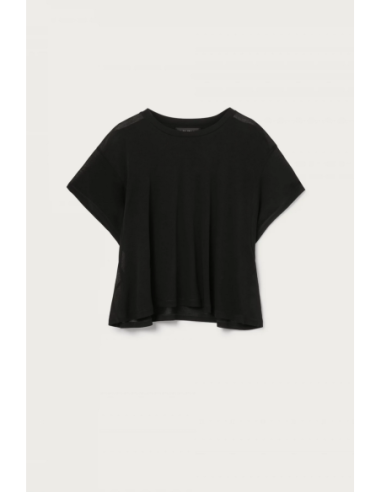 T-shirt femme Dondup noir coton italien| choixmode.fr