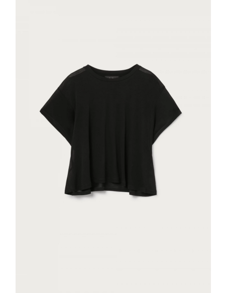 T-shirt femme Dondup noir coton italien| choixmode.fr