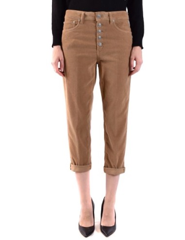 Pantalon femme Dondup beige coton stretch| choixmode.fr