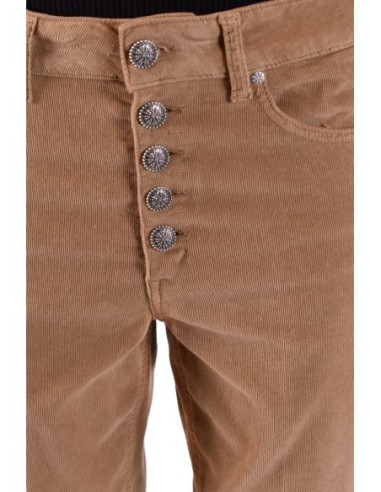 Pantalon femme Dondup beige coton stretch| choixmode.fr