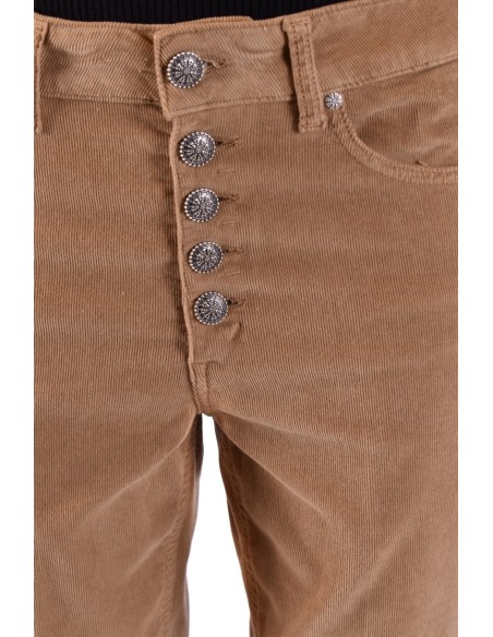 Pantalon femme Dondup beige coton stretch| choixmode.fr