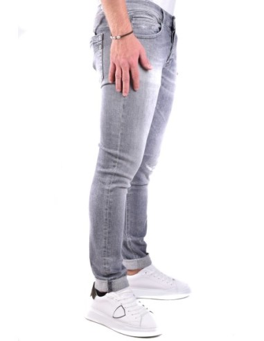 Jean homme Dondup gris effet usé| choixmode.fr