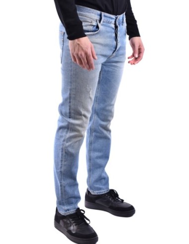 Jean homme Dondup bleu azur effet usé| choixmode.fr