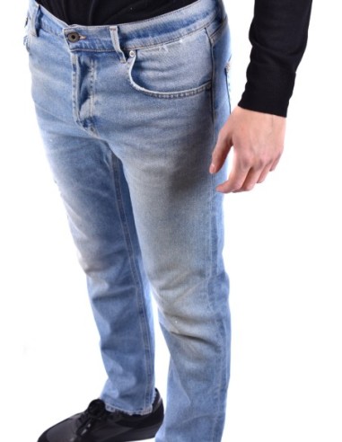 Jean homme Dondup bleu azur effet usé| choixmode.fr