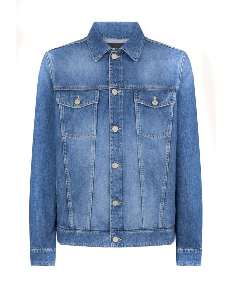 Veste homme Dondup bleue en coton premium| choixmode.fr