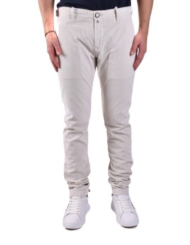 Pantalon homme Dondup blanc coton italien| choixmode.fr