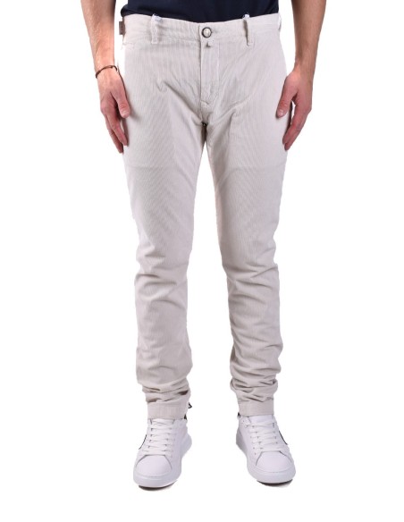 Pantalon homme Dondup blanc coton italien| choixmode.fr