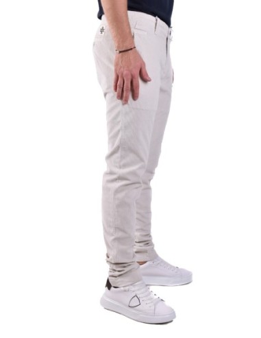 Pantalon homme Dondup blanc coton italien| choixmode.fr