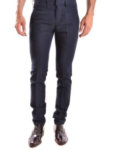 Pantalon homme Dondup bleu coton et lin premium| choixmode.fr