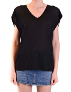 Dondup t-shirt femme noir col V | choixmode.fr
