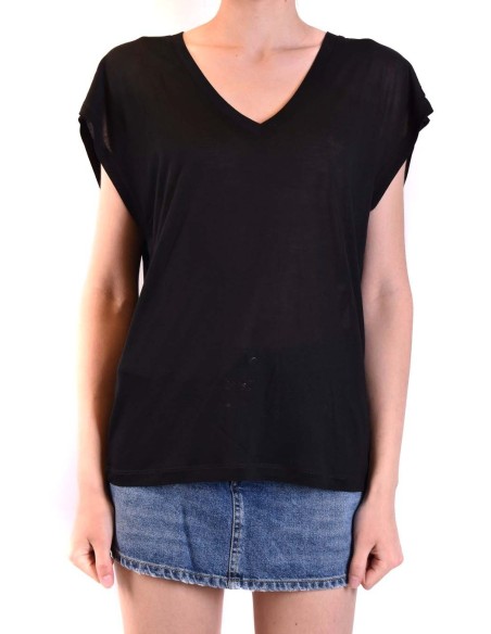 Dondup t-shirt femme noir col V | choixmode.fr