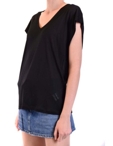 Dondup t-shirt femme noir col V | choixmode.fr