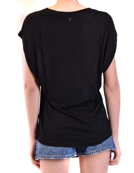 Dondup t-shirt femme noir col V | choixmode.fr