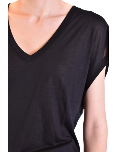 Dondup t-shirt femme noir col V | choixmode.fr