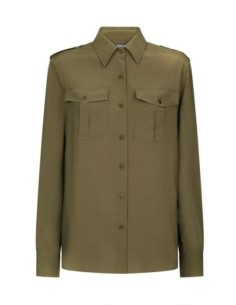 Dondup chemise femme verte en viscose | choixmode.fr