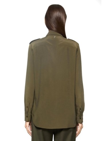 Dondup chemise femme verte en viscose | choixmode.fr