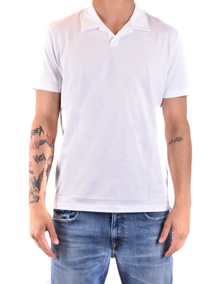 Dondup polo homme blanc coton italien | choixmode.fr