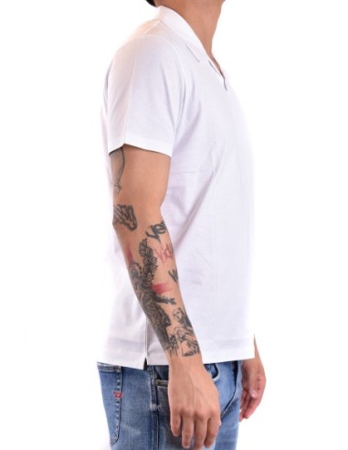Dondup polo homme blanc coton italien | choixmode.fr