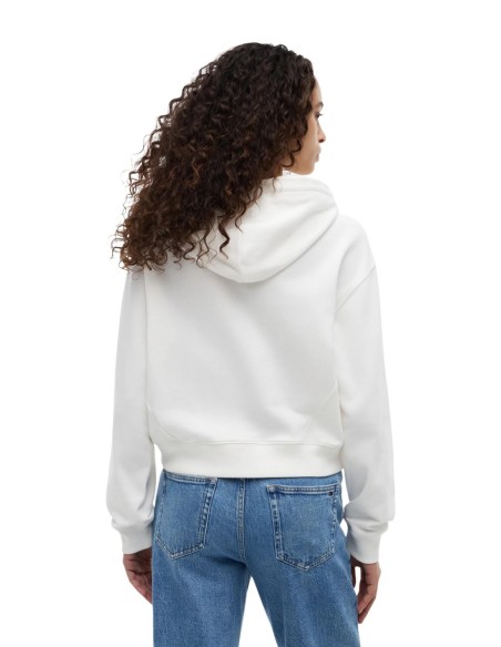 Tommy Hilfiger Jeans sweat femme blanc coton bio | choixmode.fr
