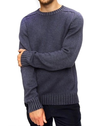 Dondup pull bleu homme laine hiver | choixmode.fr