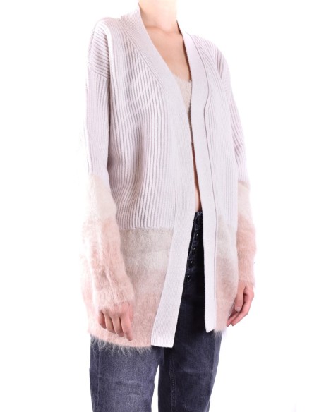 Dondup cardigan blanc femme col V mohair | choixmode.fr